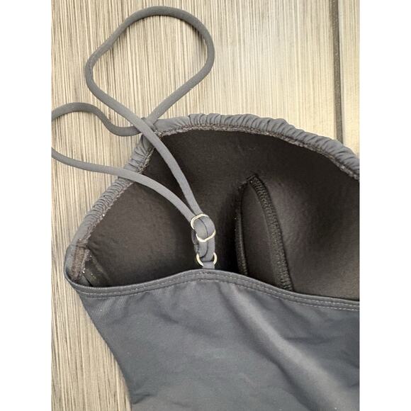 Magic Suit Gray One Piece Swimsuit Size 14 Runched Slimming - Picture 4 of 7